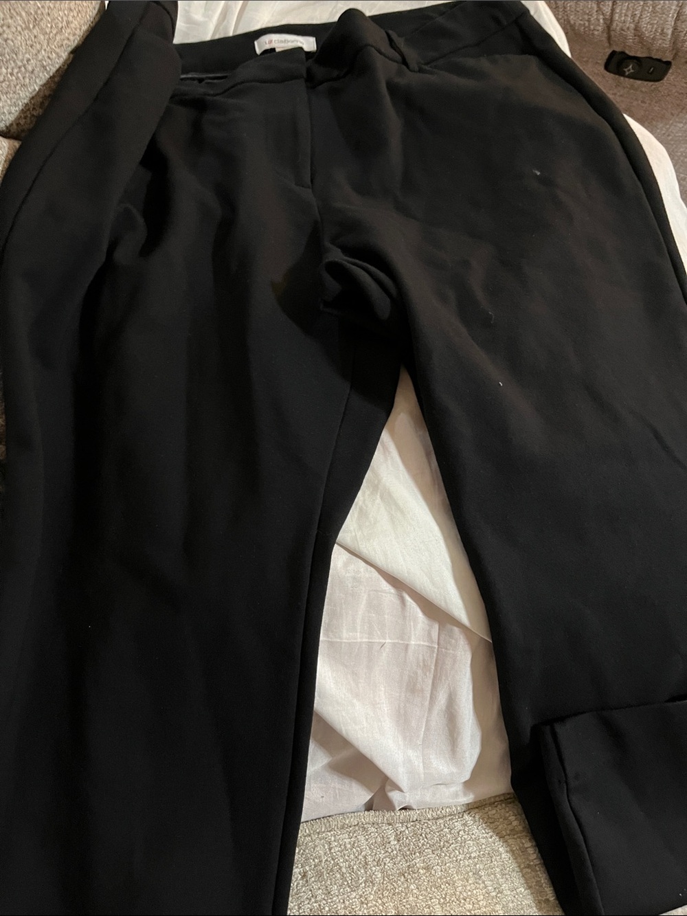 Liz Claiborne Black Woman’s Dress Pants - Flat Front Tailored Style